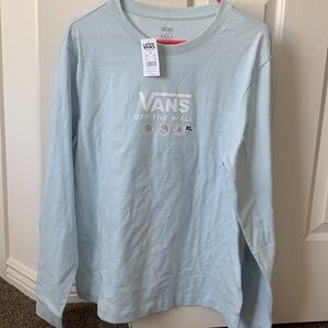 Blue vans XL long sleeve shirt NWT